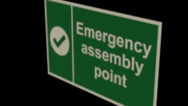 Signage Assembly Point 01