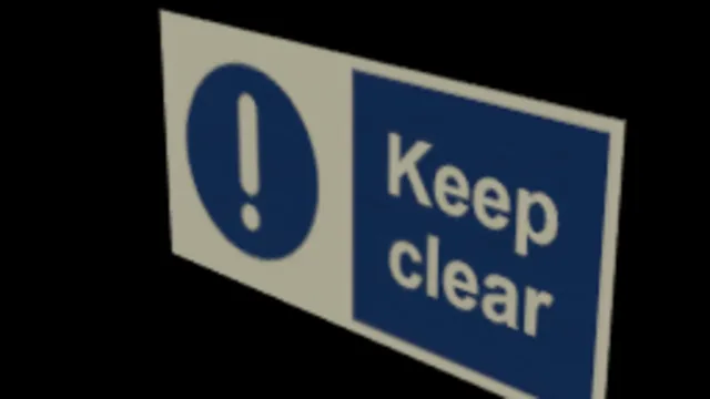 Keep Clear Sign 01
