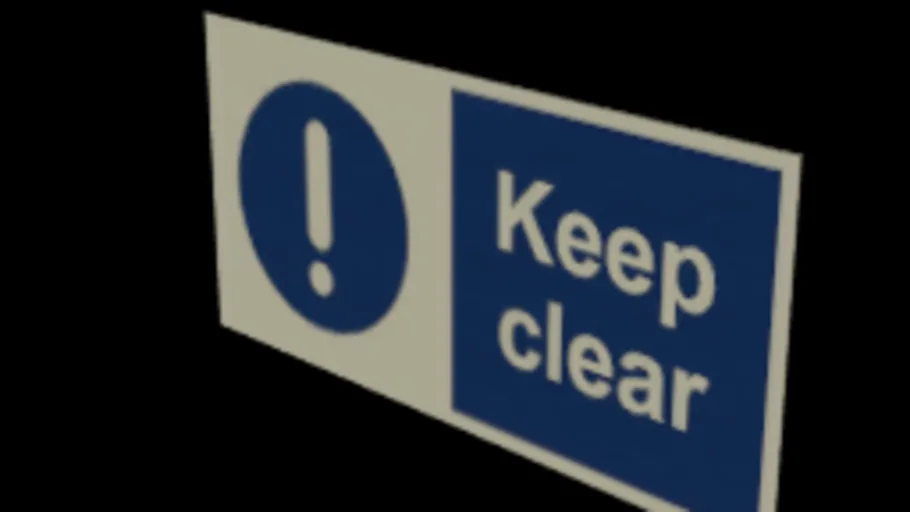 Keep Clear Sign 01