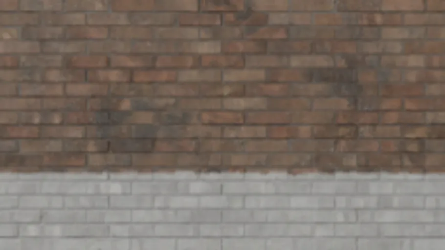 Wall Brick B Blend Paint Clean
