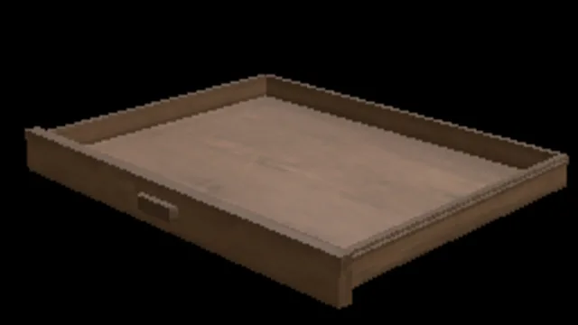 Wooden Desk Drawer Long 2