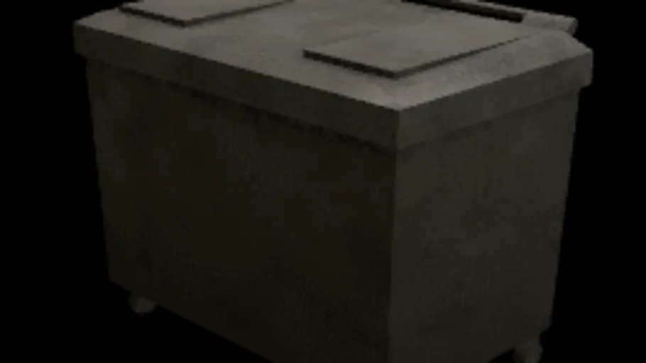 Retro Big Trash Bin