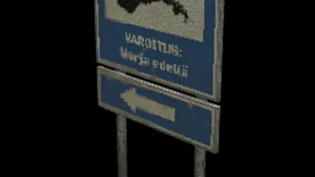 Retro Location Sign