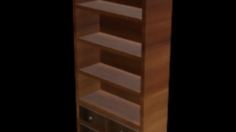 Retro Wood Bookshelf