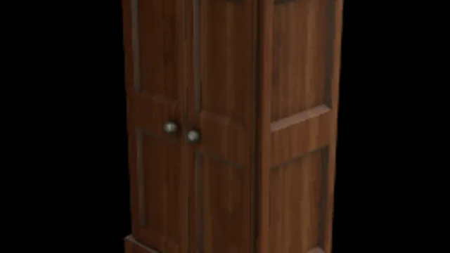 Retro Wood Wardrobe