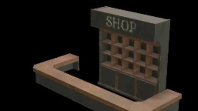 Retro Shop Counter