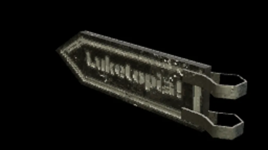 Retro Street Sign Top Big