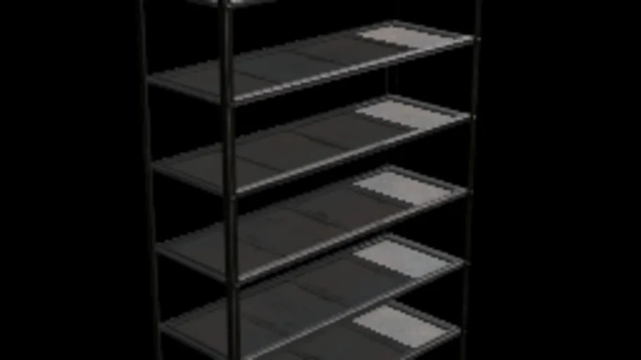 metal shelf