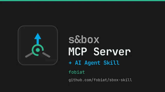s&box MCP Server & AI Skill