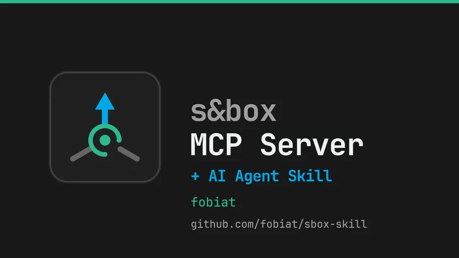 s&box MCP Server & AI Skill