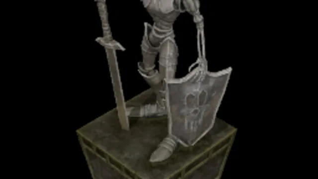 Statue of Dan from Main Menu