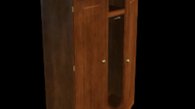wood closet