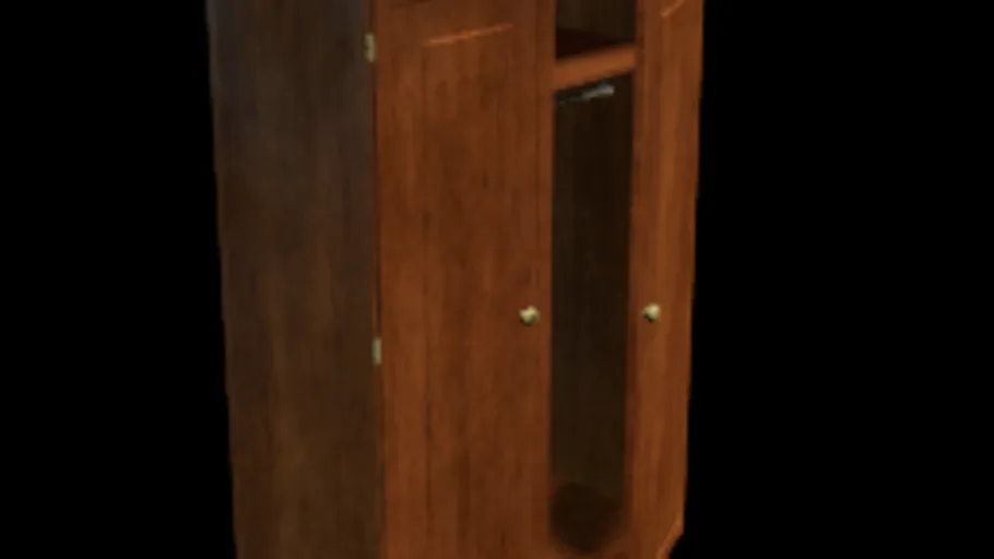 wood closet