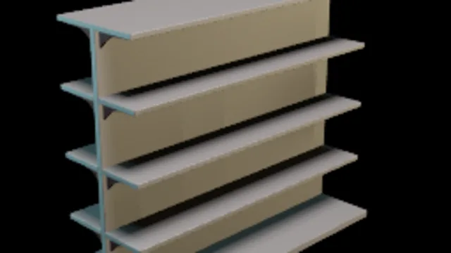Two Sided Store Shelf