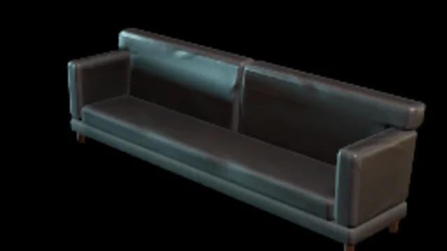 Black Leather Sofa