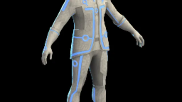 White Electronic Suit