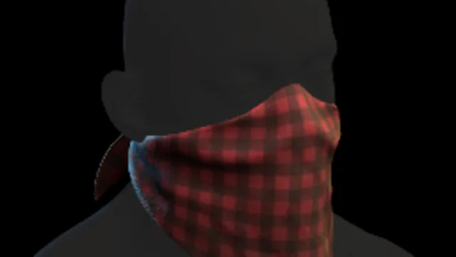 Flannel Bandana Red