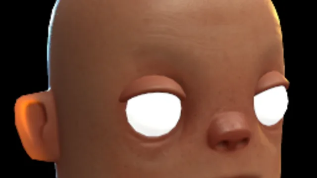 Glowing White Eyes