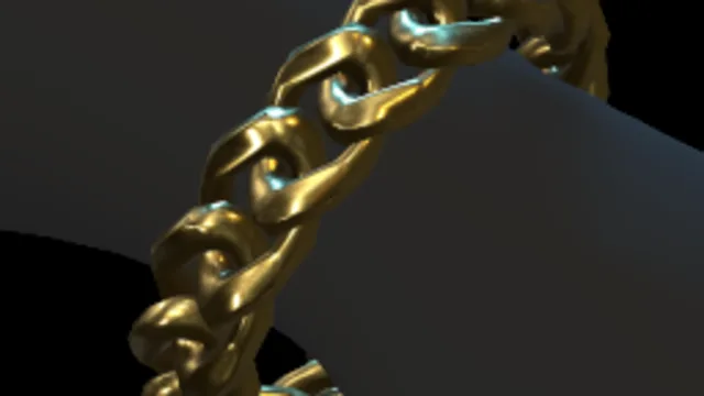 Gold Cuban Link Wrist Chain