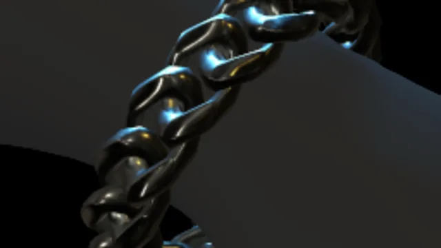 Onyx Cuban Link Wrist Chain
