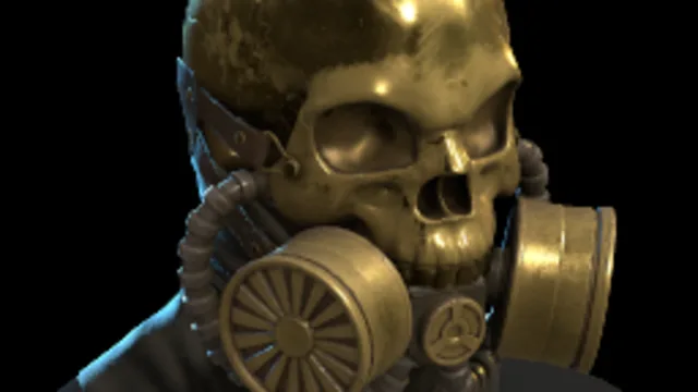 Skull Gas Mask (Gold)