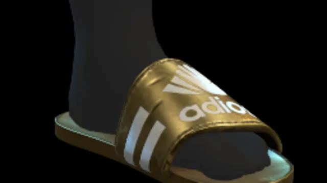 Slip On Slides (Gold Adios)