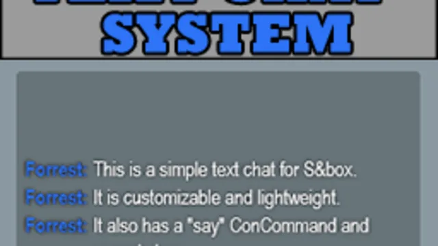 Simple Text Chat System