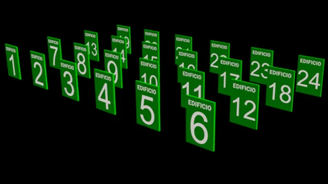 Placas Numero de Edificio
