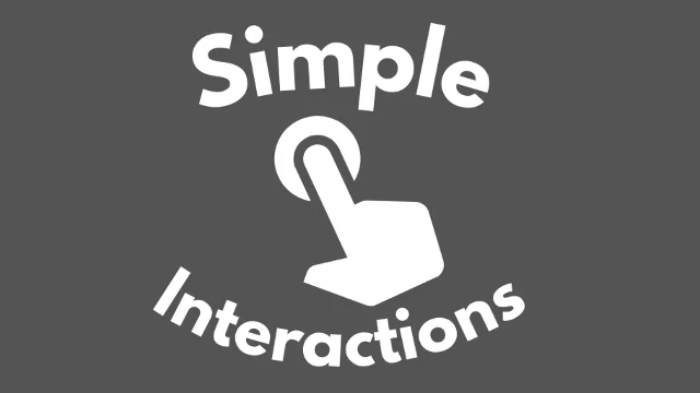 Simple Interactions
