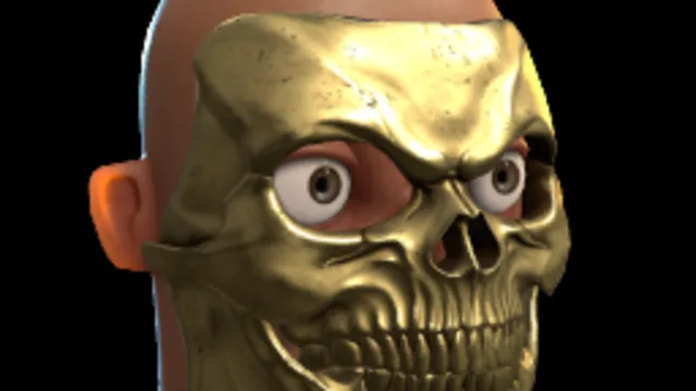 Skull Mask Gold