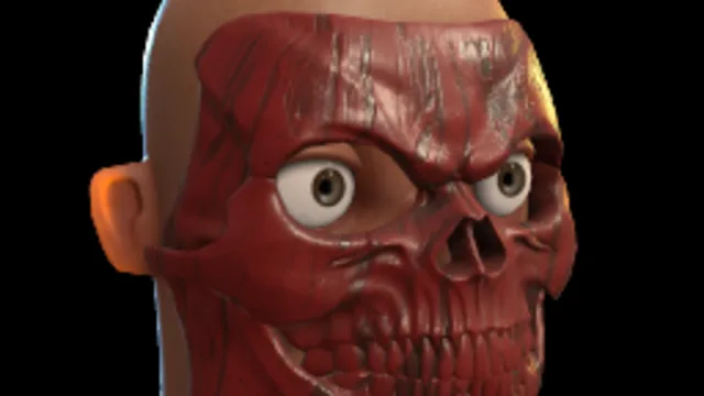 Skull Mask Red