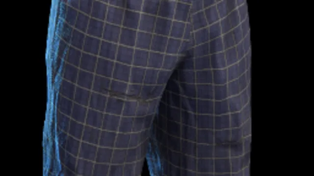Plaid Shorts Blue