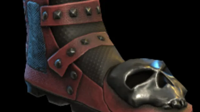 Skull Boots Red