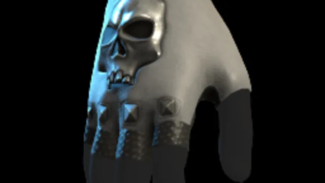 Skull Gloves White