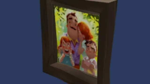 Hello neighbor family photo