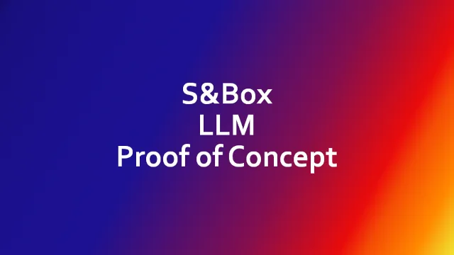S&Box LLM Proof of Concept