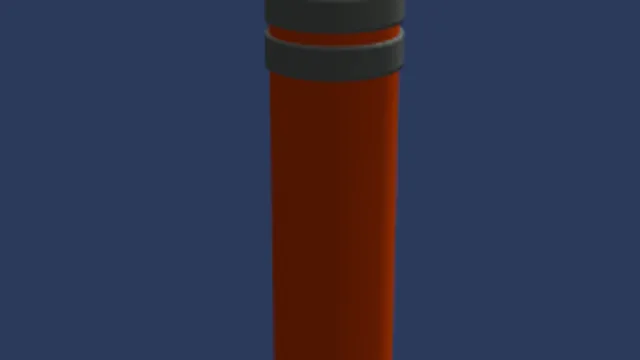 Orange Helium Tank