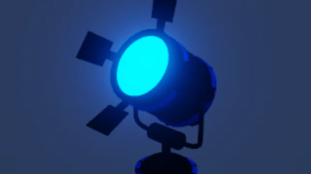 Blue Neon Stage Light