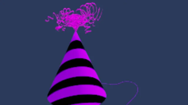 Purple Foil Party Hat