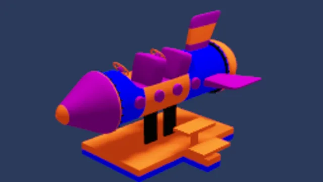 Purple Riding Rocket
