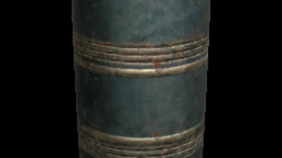 Barrel blue worn