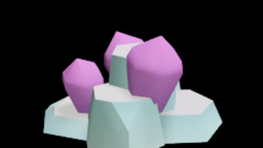 Snowy Large Crystals