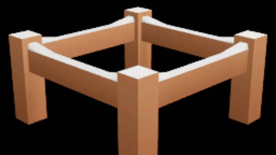 Snowy Wooden Structure