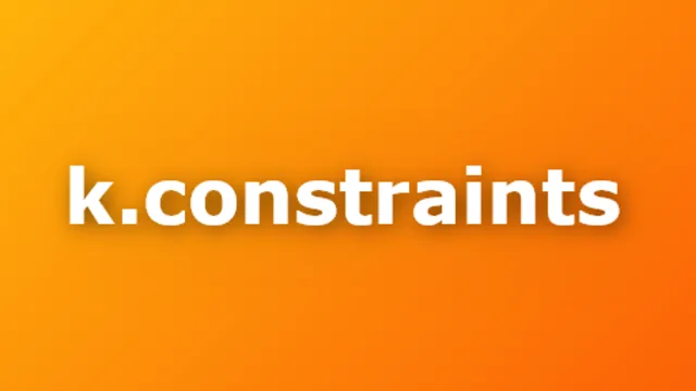 k.Constraints