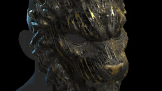 Lion Facemask (Black)