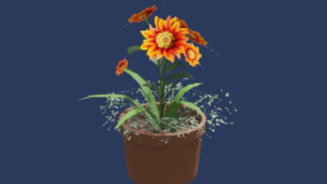 Office Flowers Red and Yellow