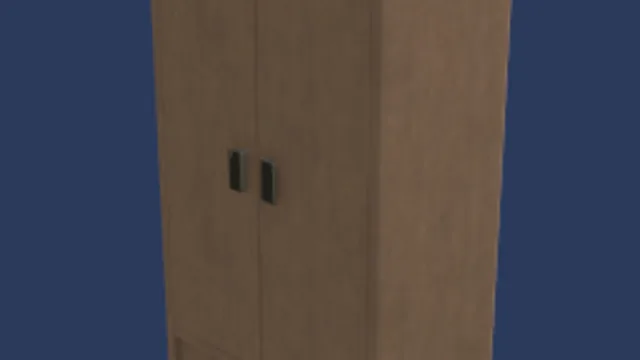 Plain Wood Wardrobe