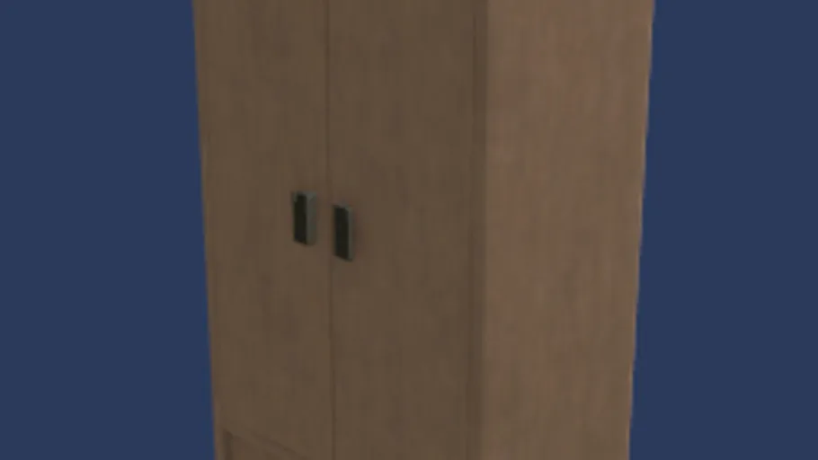 Plain Wood Wardrobe