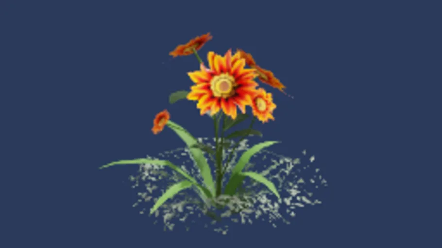 Red yellow flowers