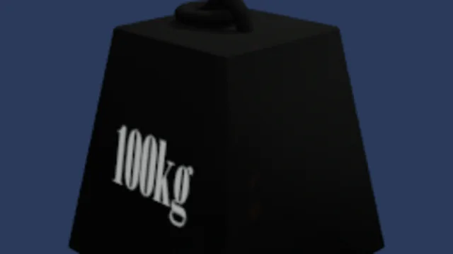 100kg mass